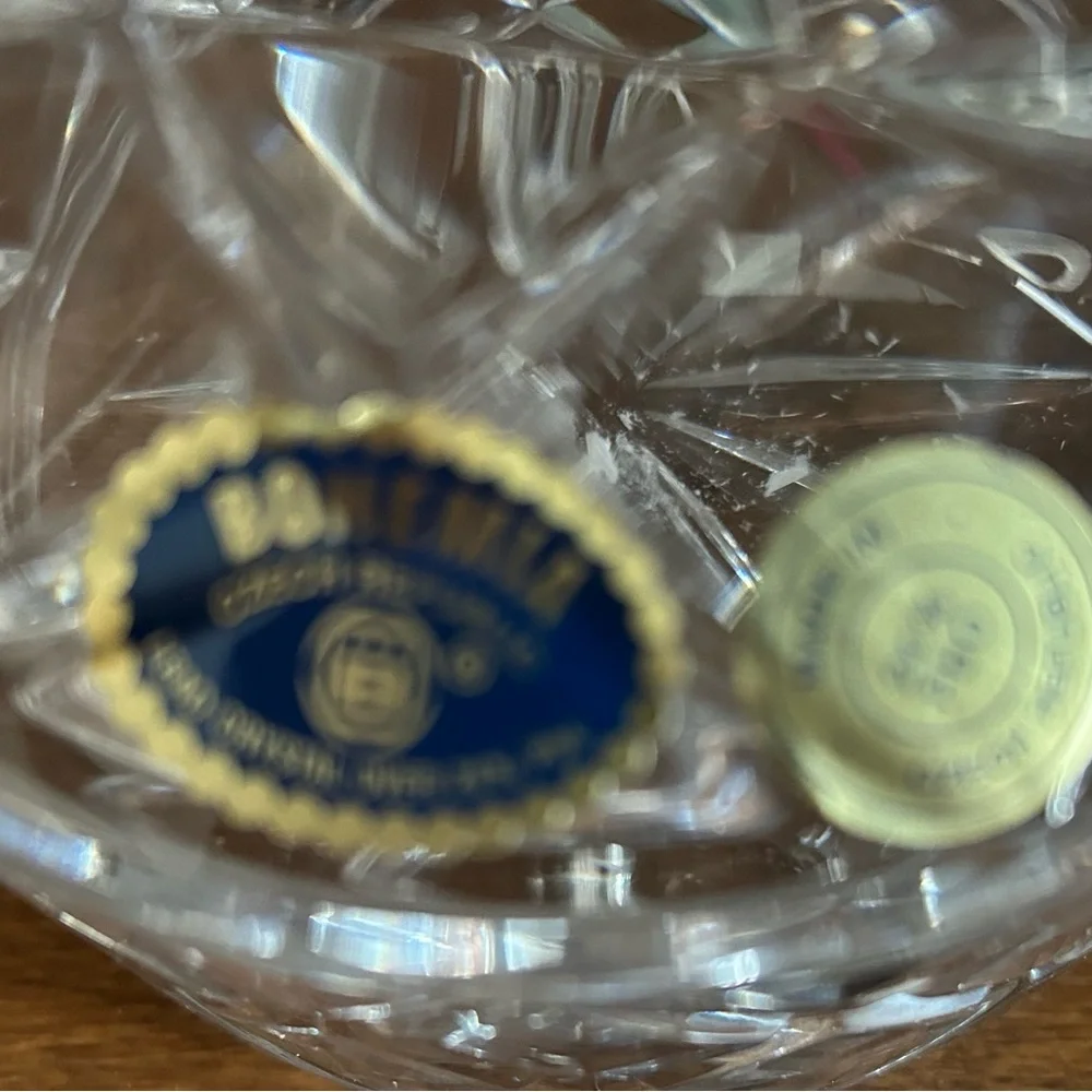 Bohemian Vintage Heavy Cut Crystal Candy Dish. Make An Offer!! - Picture 5 of 5